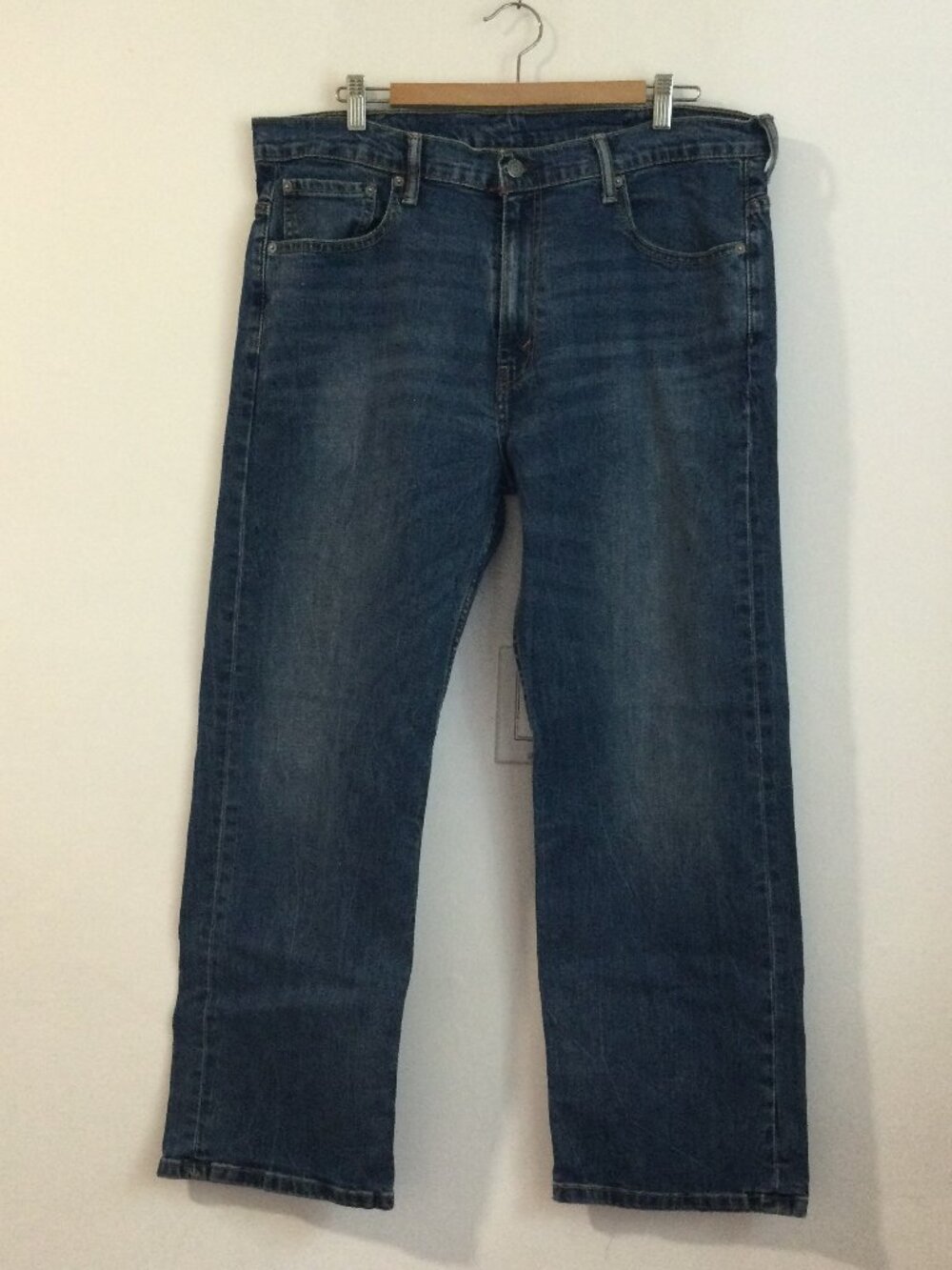 Levis 569 Jeans Mens 38X30 Blue Denim Medium Dark Wash Relaxed Loose Straight